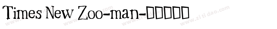 Times New Zoo-man字体转换